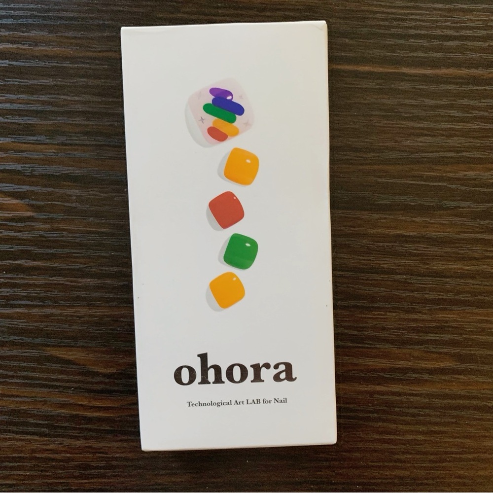 Ohora Semi-Cured Gel Nail P Rainbow – Arts for Toes Pedicure, 32 pcs